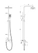 Душевая стойка Wonzon&Woghand Fit WW-88739009-CR хром
