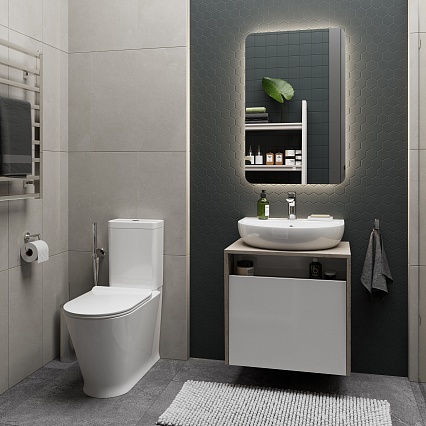 Мебель для ванной Kerama Marazzi Pro 60 см белый глянец