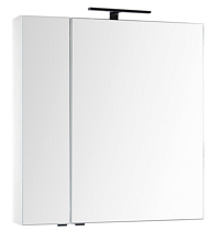 Зеркальный шкаф Aquanet Эвора 80 см белый