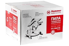 Торцовочная пила (стусло) Hammer (13180) flex 1200 вт, 4500 об/мин круг 210мм, гл.пропила 55мм STL1200/210C