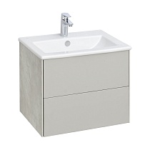 Мебель для ванной Акватон Сохо 60 см слэйт/галька серая