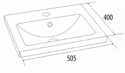 Раковина Iddis Milardo 0015000U28 50 см белый