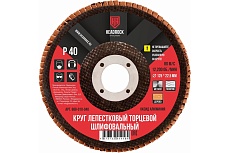 Круг шлифовальный лепестковый торцевой 125х22 мм, Р40 (компл. 10 шт.) HEADROCK 688-010-040