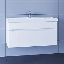 Мебель для ванной Санта Лондон 100 см, подвесная (рак.Classic 100), белый