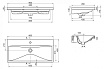 Раковина BelBagno BB-0323-90-LVB 90 см