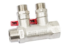 Коллектор с кранами (3/4&quot;; 2 х 1/2&quot;) Valtec VTc.580.N.0502 78042