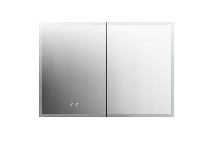 Зеркальный шкаф Aquatek 100x70 см с подсветкой, антипар, хром AQ7103B-MLC