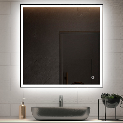 Зеркало Vincea VLM-3VN7007 70x70 см, сенсорный выключатель, диммер Зеркало Vincea VLM-3VN7007 70x70 см, сенсорный выключатель, диммер