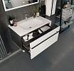 Мебель для ванной Roca Aneto 80 см белый глянец, черный