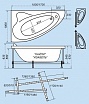 Акриловая ванна Тритон Изабель 170х100 см R