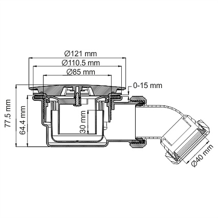 Сифон для поддона WasserKRAFT D210