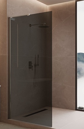 Душевая перегородка Vincea Волк-Ин (Walk-In) VLSW-1H100CG 100x200 хром, тонированное