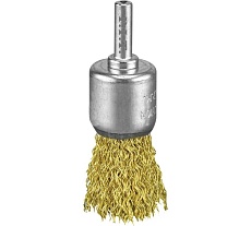 Кордщетка кистеобразная P.I.T. 17x0.3мм, латунированная витая проволока, хвостовик 6 мм APLS10-D017