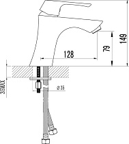 Смеситель для раковины Lemark Unit LM4506C