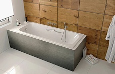 Чугунная ванна Wotte Start 160x75, с отверстиями для ручек
