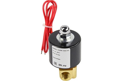 Электромагнитный клапан DN.ru VS2W-100N-NC Ду10 Ру10 3/8 НЗ NBR 24В DC D130-03300