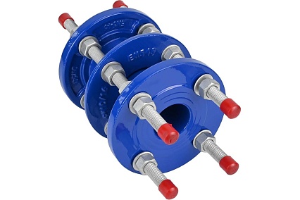 Демонтажная вставка DN.ru ДВ-GGG400-3Ф EPDM Ду50 Ру10/16 чугунная, трехфланцевая D350-01164