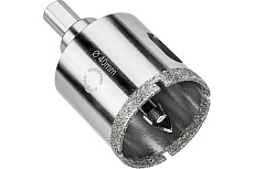 Коронка алмазная по керамограниту и керамике с центрирующим сверлом 40 мм Diamond Industrial DIDCSC040