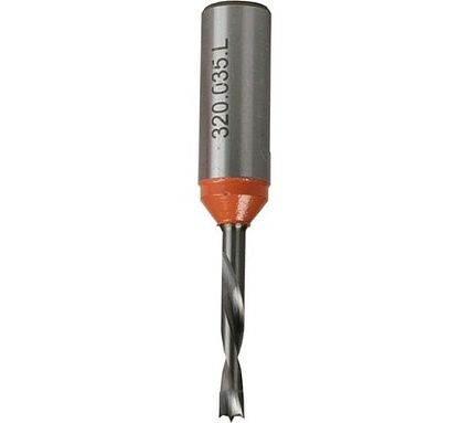 Сверло присадочное глухое 3.5x57x10 мм, для ЛДСП, монолитное, левое WOODWORK 320.035.L