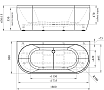 Акриловая ванна Радомир Вальс Макси 180х80 см 1-01-0-0-1-188