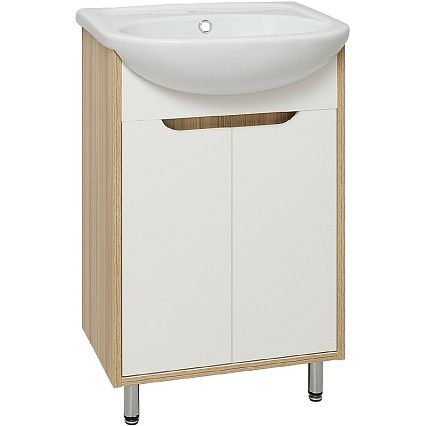 Тумба с раковиной Runo Эко 50 см