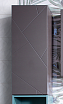 Шкаф пенал Бриклаер Кристалл 90 см ясень анкор темный/софт графит