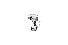 Аккумуляторный ударный гайковерт Bosch GDX 18 V-LI 0.601.9B8.101