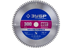 Диск пильный по алюминию Мультирез (300x30 мм; 80T) Зубр 36907-300-30-80_z01