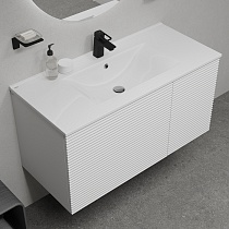 Тумба с раковиной Iddis Bild 100 см белый BIL10W0i95K