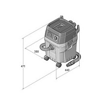 Пылесос для влажной и сухой уборки Fein Комплект Dustex 25 L 92027060000