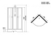 Душевая кабина Niagara NG 6501-14BKTG 90x90 стекло тонированное, без крыши, тропический душ, гидромассаж