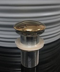 Донный клапан керамический Gid G100-1 глянцевый с переливом