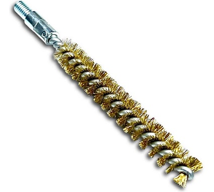 Щетка ерш Lessmann 12х80х115 мм М6, латунь 0.15 мм 500712