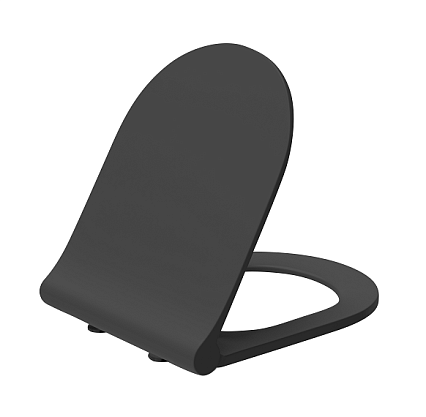 Крышка-сиденье Creto Logan 1003-002-L3BlMatLID с микролифтом, черный матовый