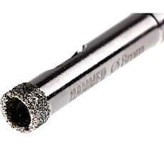 Коронка алмазная трубчатая по керамограниту Flex 226-002 DHS (8х60 мм; высота сегмента 5 мм; A3; 60Р) Hammer 58965