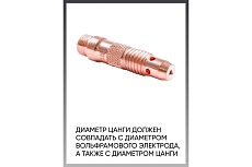 Держатель цанги JFK1720 (10 шт; 2 мм) для горелок TIG TP 17/18/26 ПТК 27104