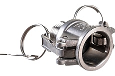 Камлок тип B (розетка; наружная резьба BSP; 12 мм-1/2&quot;; нержавеющая сталь) TITAN LOCK TL50BSS