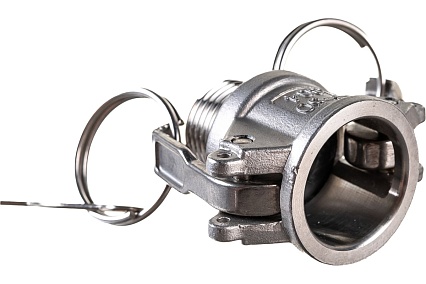 Камлок тип B (розетка; наружная резьба BSP; 12 мм-1/2"; нержавеющая сталь) TITAN LOCK TL50BSS