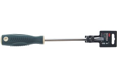 Шлицевая магнитная отвертка Rockforce Profi S2 SL8.0х175мм, в пластиковом держателе RF-70180175(27186)