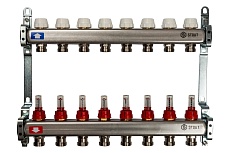 Коллектор из нержавеющей стали с расходомерами 8 вых. STOUT SMS 0917 000008