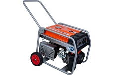 Бензиновый генератор Tor KM6500H 5,0кВт 220В 27л с кнопкой запуска и колесами 1018117