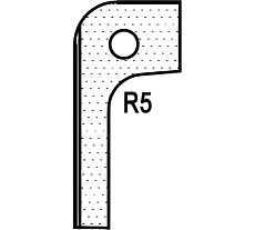 Нож радиусный T20306 R5 для 1473222212 ROTIS 744.T20306
