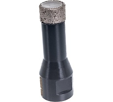 Коронка алмазная с воском по керамике и керамограниту Super Hard (16 мм; M14) Hilberg HH616