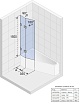 Шторка для ванны Riho Scandic S500 Delta 150/160, с покрытием Riho Shield