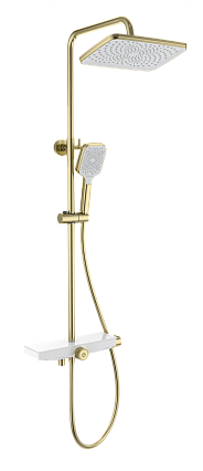 Душевая стойка Wonzon&Woghand ThermoKlick WW-B3098-A-BG термостат, брашированное золото