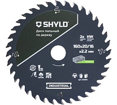 Пильный диск SHYLD по дереву твердосплавный 160x20/16 мм, 36 зубьев 6692457