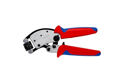 Пресс-клещи для контактных гильз Knipex din 46228 1+4, обжим:трапециевидный, 0.14-10.0 мм2 KN-975319SB
