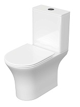 Унитаз-компакт Aquatek Optima AQ4412-00 безободковый, с микролифтом