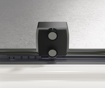 Душевая перегородка Vincea Волк-Ин (Walk-In) VSW-4WSL120CLGM-R 120x200 вороненая сталь, прозрачное, правая