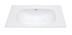 Раковина ЗОВ Oliveeka 80 см авиаль, белый матовый M115W80